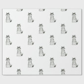 Heiseres Hundegeschenk-Packpapier Geschenkpapier (Flach)