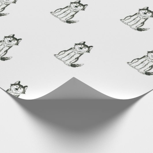 Heiseres Hundegeschenk-Packpapier Geschenkpapier (Ecke)