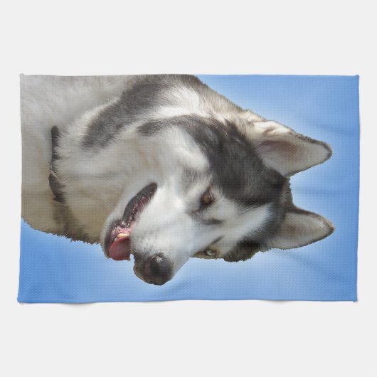 Heiseres Hundetuchheiseres Malamute-Tee-Tuch Handtuch (Horizontal)