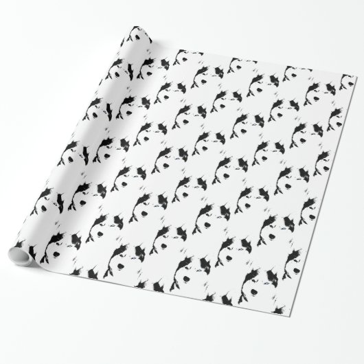 Heiseres Packpapier-heiseres Schlitten-Hundepapier Geschenkpapier (Ungerollt)