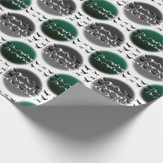 Heiseres Packpapier-Weihnachtsheiseres Geschenkpapier (Ecke)