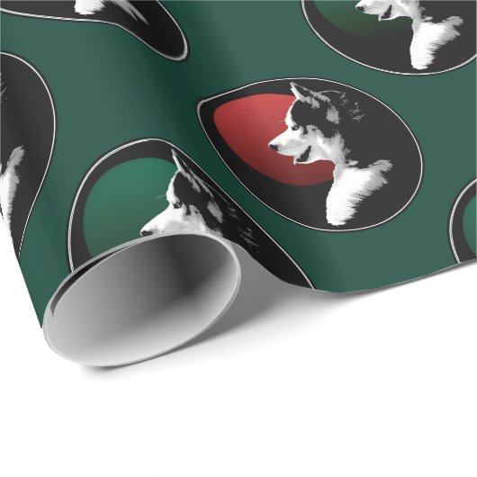 Heiseres Packpapier-Weihnachtsheiseres Geschenkpapier (Rolleneckpunkt)