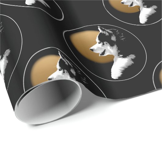 Heiseres Packpapier-Weihnachtsheiseres Geschenkpapier (Rolleneckpunkt)