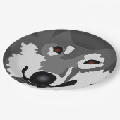 Heiserkunst Pappteller (Schrägansicht)