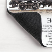 Heisler aufzeichnenlokomotive mousepad (Ecke)