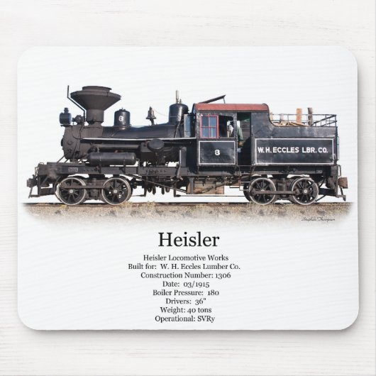 Heisler aufzeichnenlokomotive mousepad (Vorne)