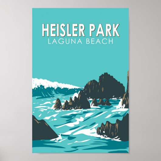 Heisler Park California Vintage Poster (Vorne)