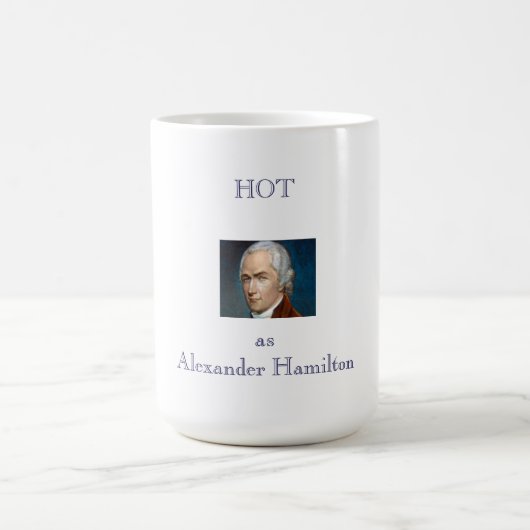 Heiß als Hamilton-Tasse Kaffeetasse (Mittel)