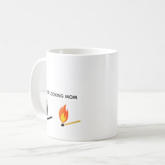HEIß AUSSEHENDE MUTTER KAFFEETASSE (Vorderseite Links)