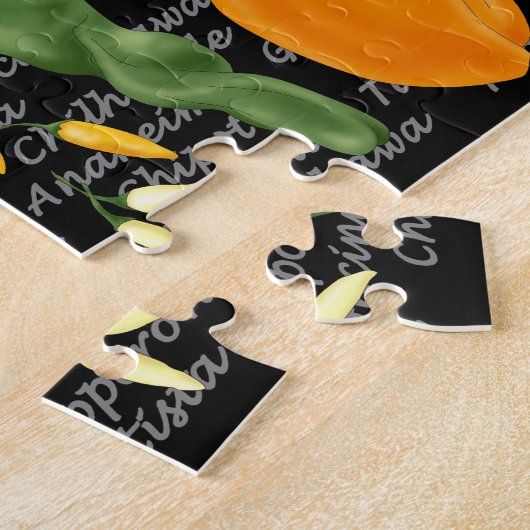 Heiß für Chili-Paprikaschoten Puzzle (Seite)