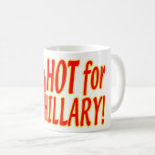 Heiß für Hillary-Tasse Kaffeetasse (VorderseiteRechts)