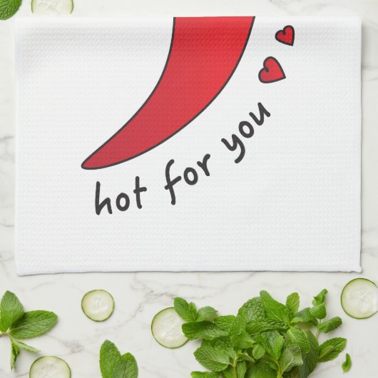 Heiß für Sie Geschirrtuch (Gefaltet)