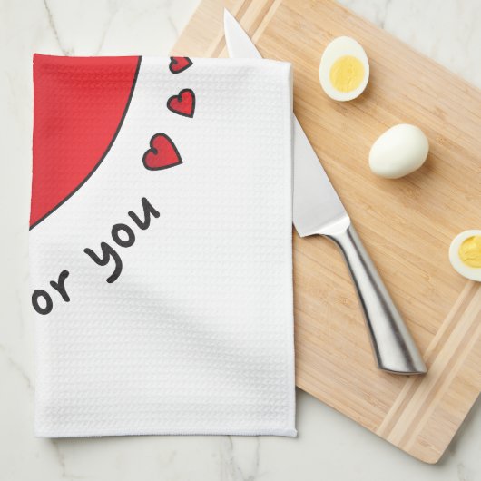 Heiß für Sie Geschirrtuch (Viertel Falte)