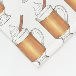 Heiß gebutterter Rum Holiday Winter Weihnachtsgetr Fleecedecke