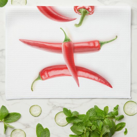 Heiß! Geschirrtuch (Gefaltet)