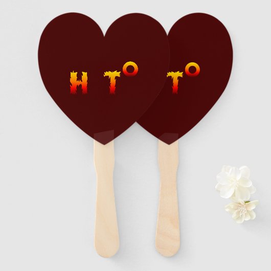 heiß | Globale Erwärmung Fächer (Vorne und Hinten)