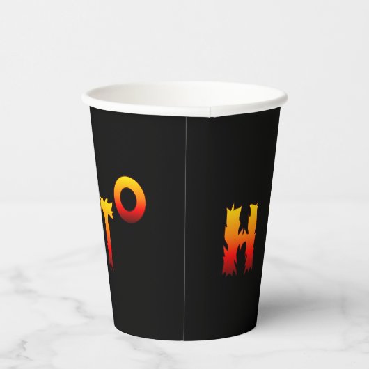 heiß | Globale Erwärmung Pappbecher (Rechts)