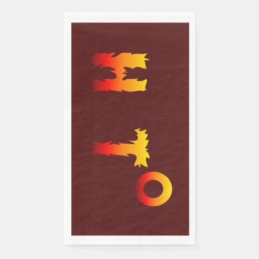 heiß | Globale Erwärmung Serviette (Vorderseite)