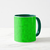 Heiß grünes Mosaik Tasse (VorderseiteRechts)