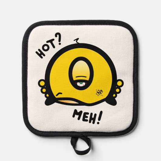 Heiß? Meh! Küchendilemma Topflappen (Vorderseite)