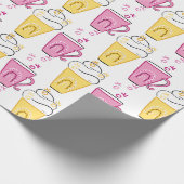 Heiß- oder Kaltkaffee für Valentine Geschenkpapier (Ecke)