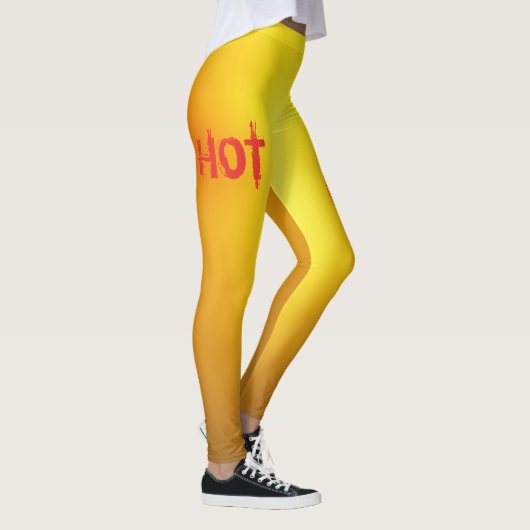 Heiß Orange. Leggings (Rechts)
