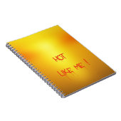 Heiß Orange. Notizblock (Rechte Seite)