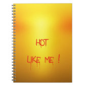 Heiß Orange. Notizblock (Vorderseite)