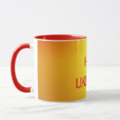 Heiß Orange. Tasse (Links)