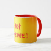 Heiß Orange. Tasse (VorderseiteRechts)