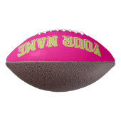 HEISS PINK LIME GREEN UND WEISS Custom Football (Gedreht 90)