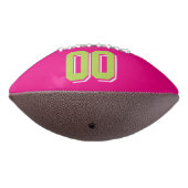 HEISS PINK LIME GREEN UND WEISS Custom Football (Gedreht 270)