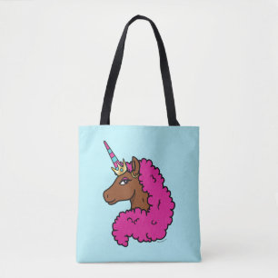 Heiß rosa Afro Einhorn Tasche