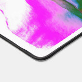 Heiß rosa Aquarellfarben Schreibtischunterlage (Ecke)