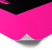 Heiß rosa aß schlafend Vape Wiederholung Semi Glos Poster (Ecke)