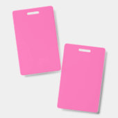 Heiß rosa ausweis (Vorder- & Rückseite)