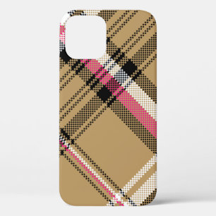 heiß rosa beige kariert tartan Case-Mate iPhone hülle
