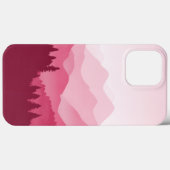Heiß rosa Berge Case-Mate iPhone Hülle (Rückseite (Horizontal))