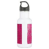 Heiß rosa Crocodile Haut 32.oz. Edelstahlflasche (Rückseite)