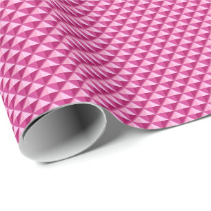 Heiß rosa, Emaille-Look, gekleidetes Gitter Geschenkpapier