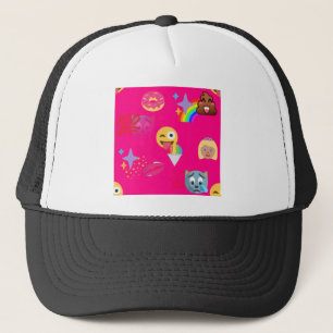 heiß rosa Emoji Truckerkappe