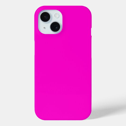 Heiß rosa Farbe Case-Mate iPhone Hülle (Rückseite)