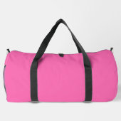 Heiß rosa Farbe Duffle Bag (Rückseite)