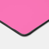 Heiß rosa Farbe Einfach einfarbiges Schlichtes Hei Schreibtischunterlage (Ecke)