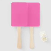 Heiß rosa Farbe Fächer (Vorne und Hinten)