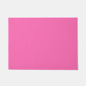 Heiß rosa Farbe Fußmatte (Vorderseite)