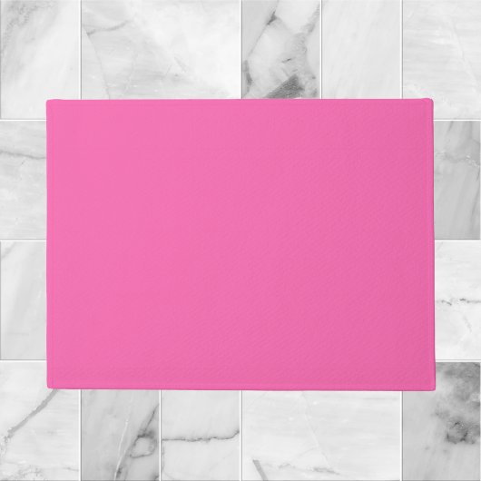 Heiß rosa Farbe Fußmatte