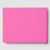 Heiß rosa Farbe Gästebuch (Rückseite)