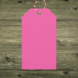 Heiß rosa Farbe Geschenkanhänger