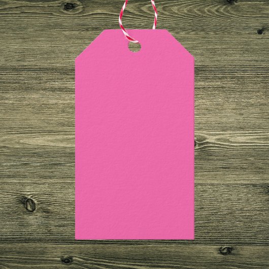 Heiß rosa Farbe Geschenkanhänger